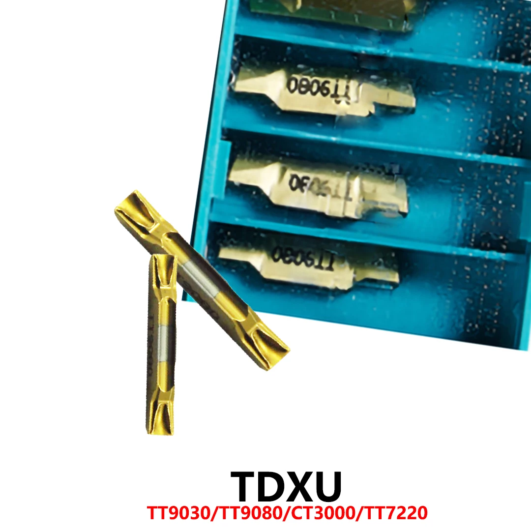 

Original TDXU 3E 4E 5E TDXU3E-0.3 TDXU4E-0.4 TDXU5E-0.4 TT9030 TT9080 CT3000 Grooving Carbide Inserts CNC Tools Blades Shank