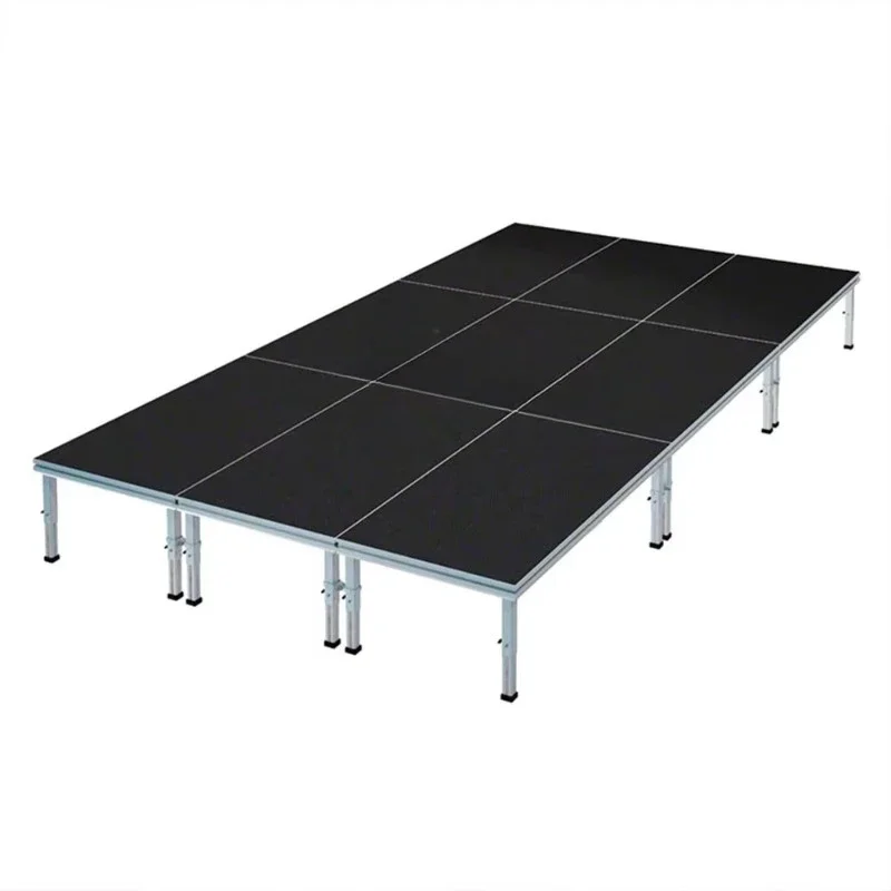 set up portable aluminum stage platform catwalk event stages