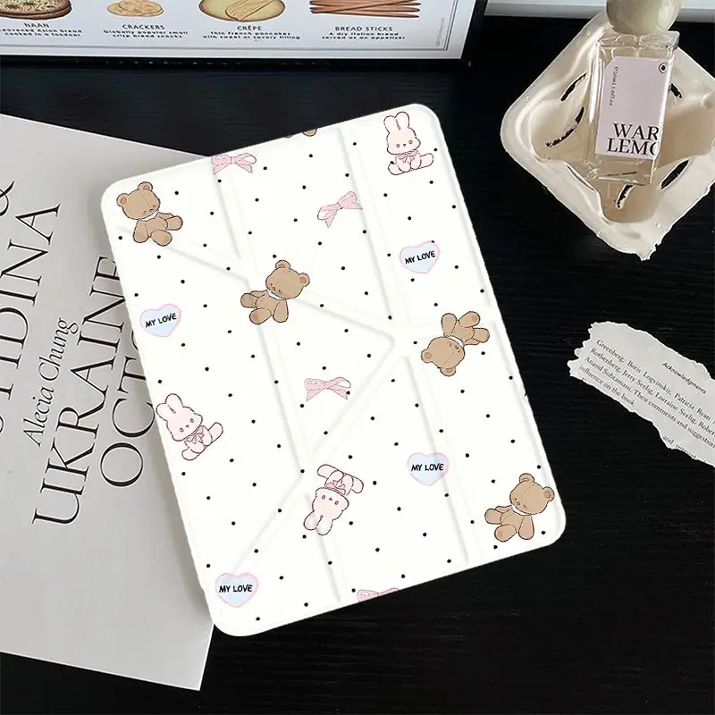 3+Y Multi-Angle Stand Cover for iPad10.2 7/8/9th 4/5 10.9 iPad A16 2025 11th Air11/13 IPad Mini6 8.3 air3 10.5 Pro 11 2020