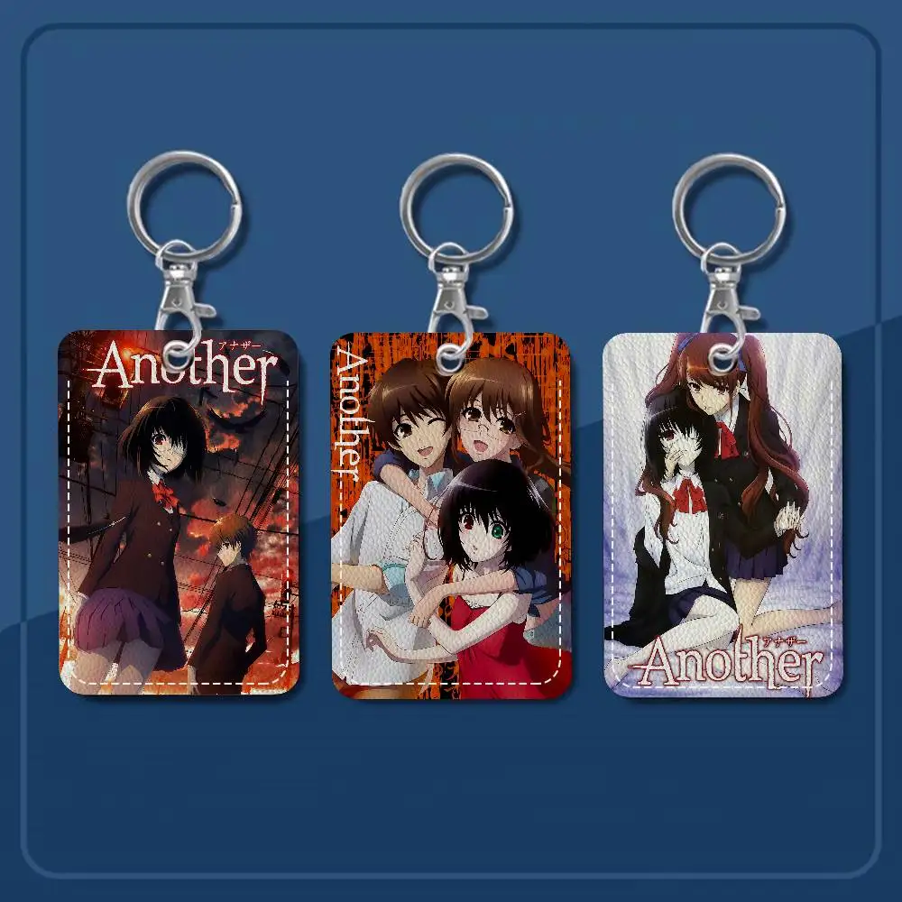 Horror Anime Another Badge Holder Keychain For Bank Business Work Card Holder Student Card Protective Case Bus Card