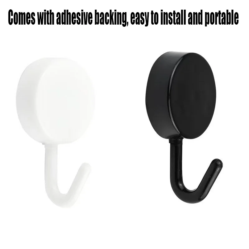 Creative Adhesive Hook With No Trace And Strong Hook, Cute Wall Hook, Kitchen, Bathroom, No Punching Macaron Clothes Hook