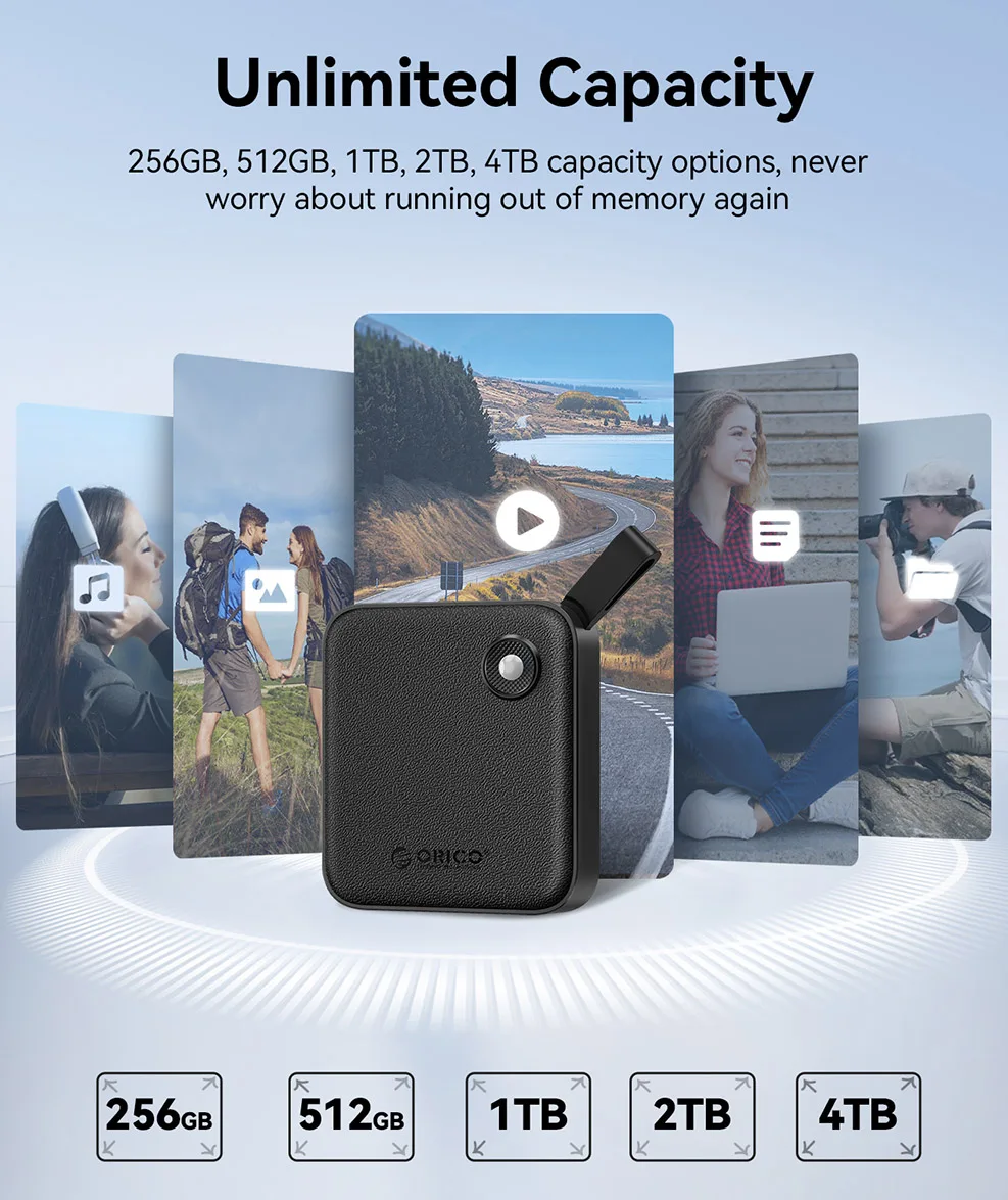 ORICO ポータブルSSD 5Gbps 2TB 1TB 512GB 256GB 外付けSSD ハード