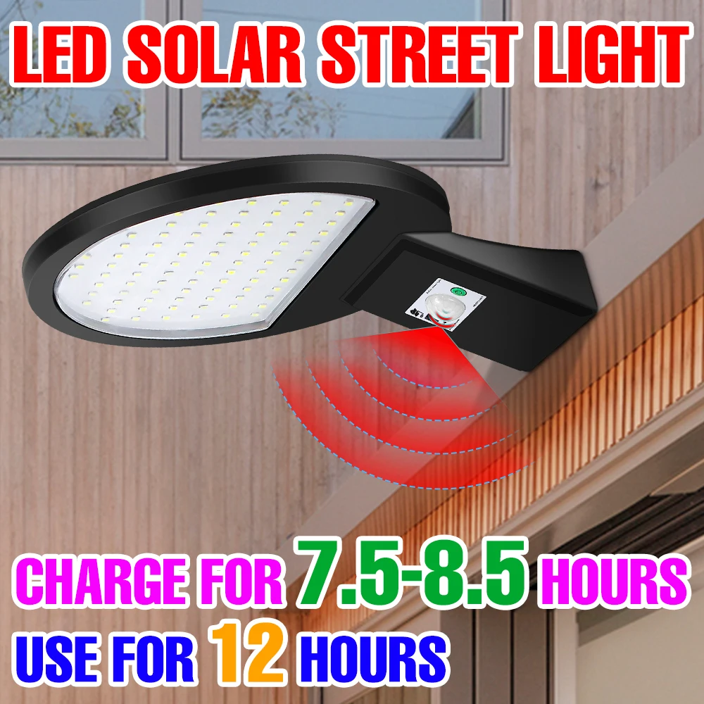 

LED Outdoor Solar Lights Garden Wall Lamp 50W LED Spotlight P65 Waterproof Solar Street Lamp Solar Powered Lantern Yard Led Lamp