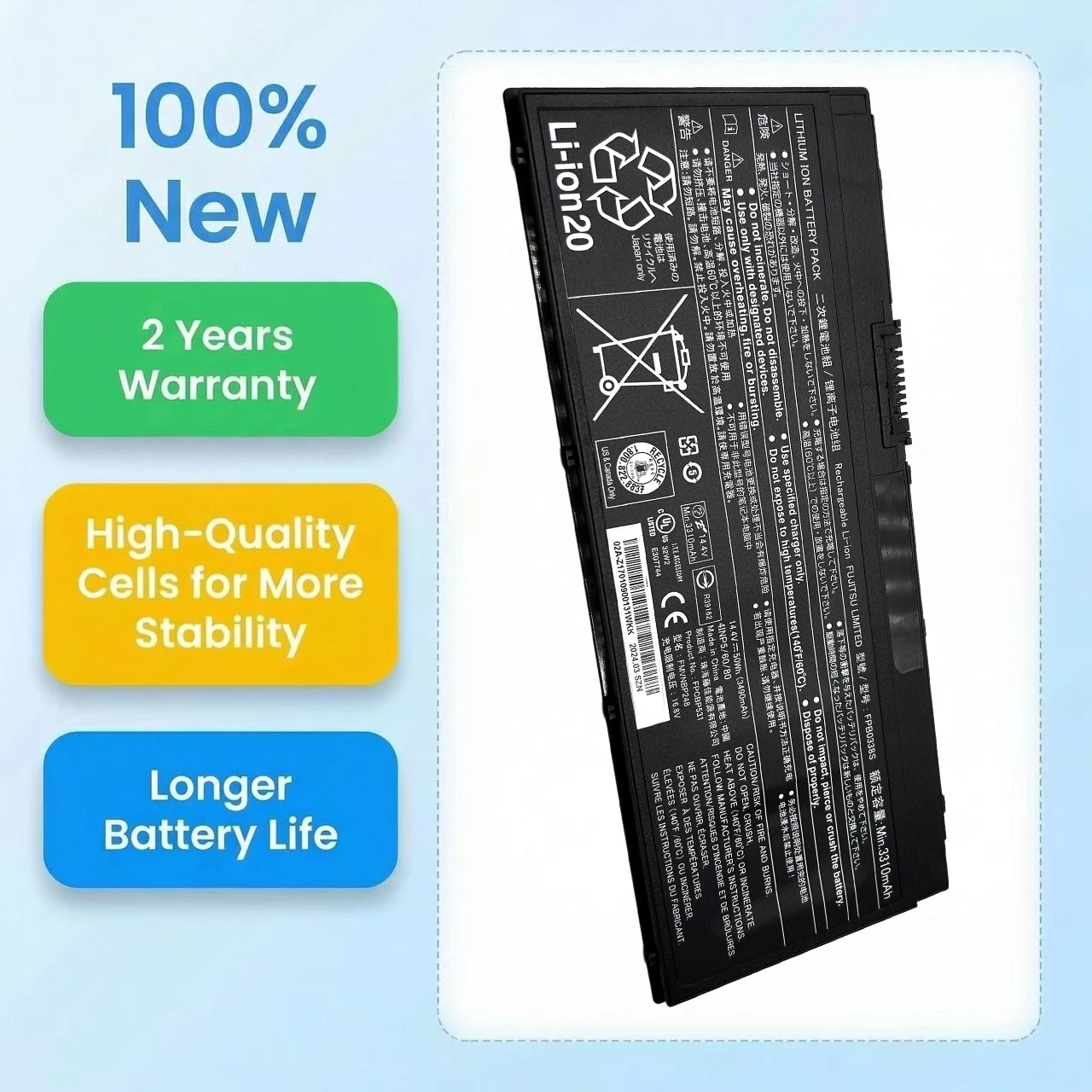 

Новый аккумулятор для ноутбука FPB0338S 3490 мАч для Fujitsu LifeBook U747 U748 U757 U758 T937 T938 E548 E558 E459 FPCBP529 FMVNBP247 NBP248