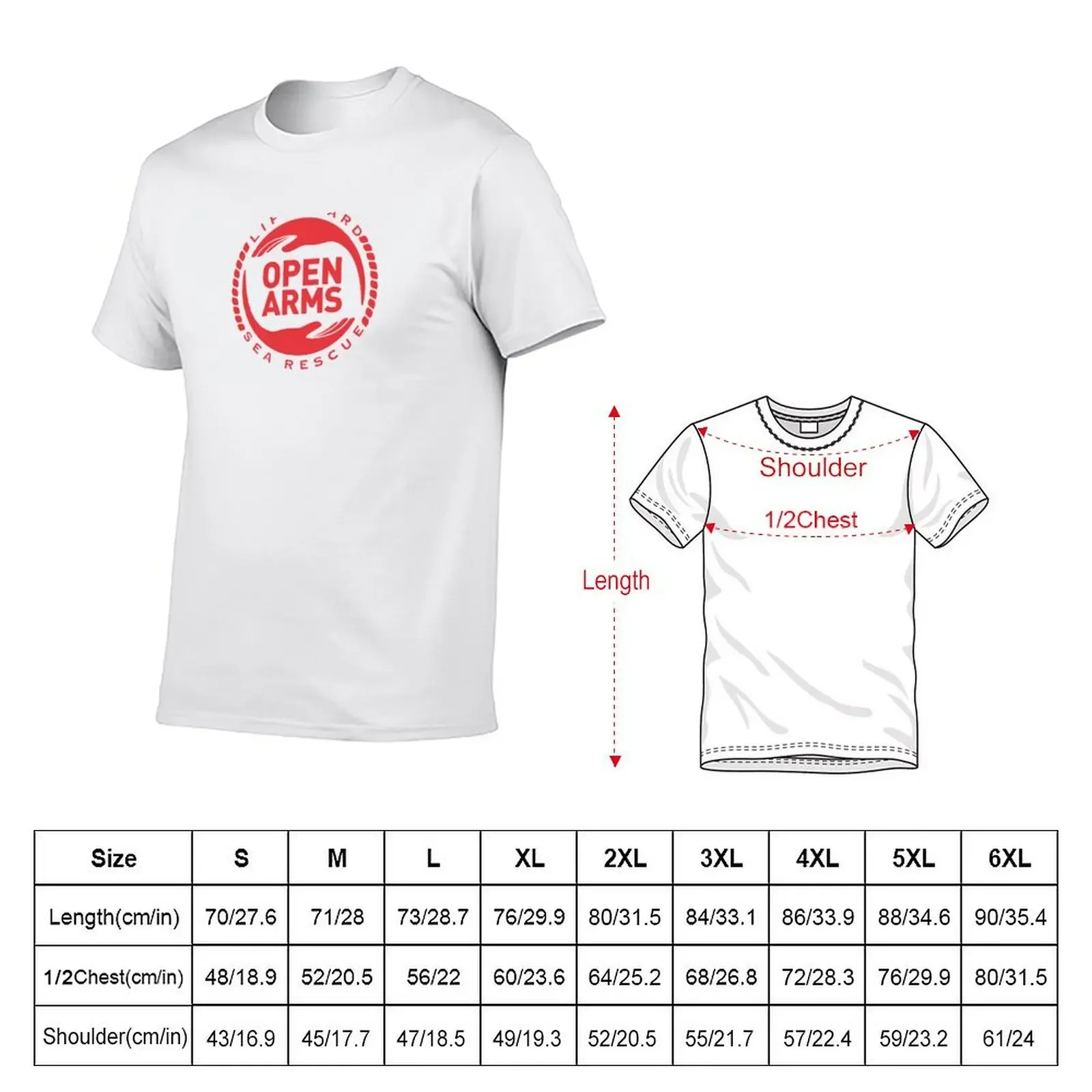 Open Arms humanitarian organization lifeguard sea rescue T-Shirt quick drying quick-drying mens graphic t-shirts big and tall