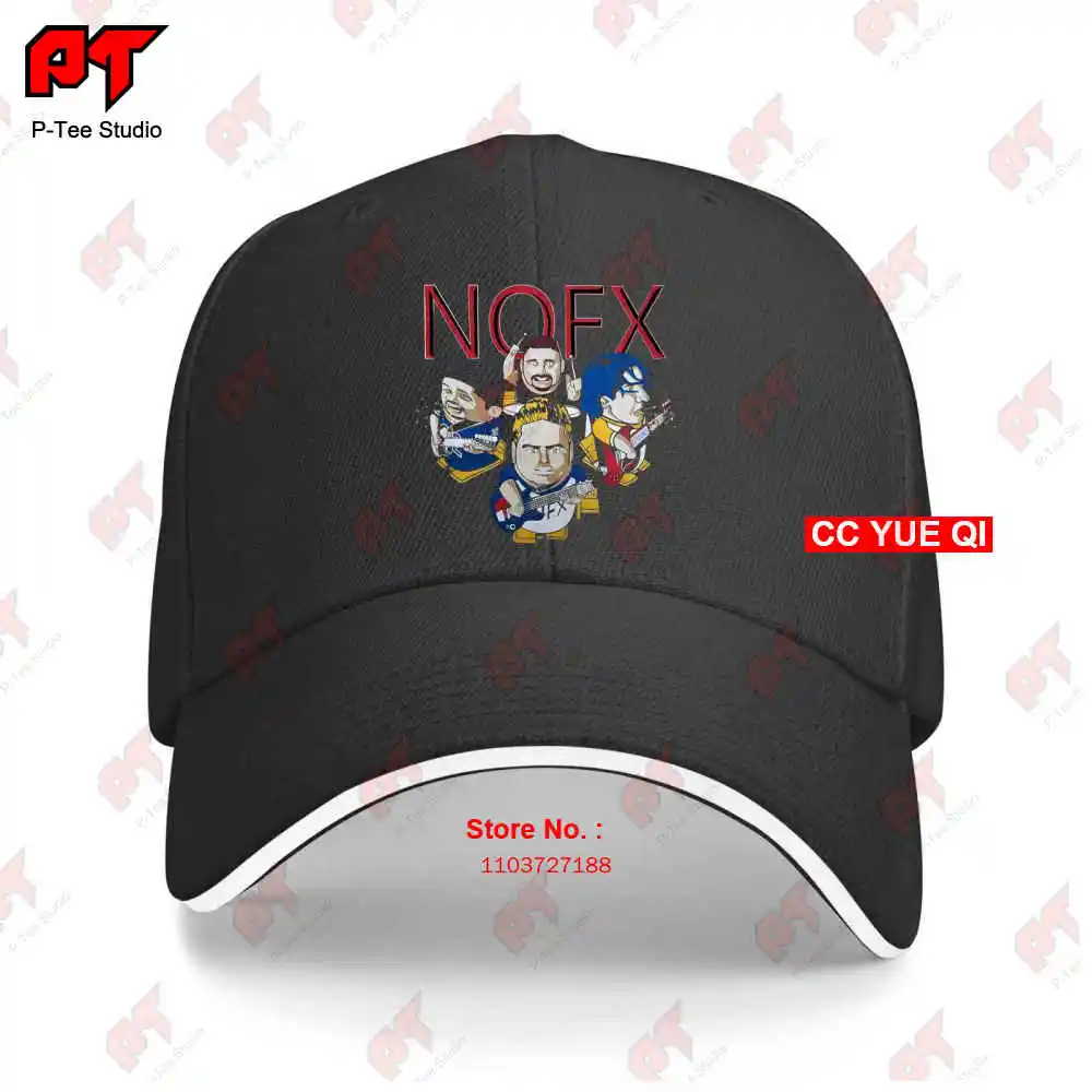 Nofx Vintage 2002 Concert Tour Punk Rock Band Y2K Warped Baseball Caps Truck Cap 0TL1