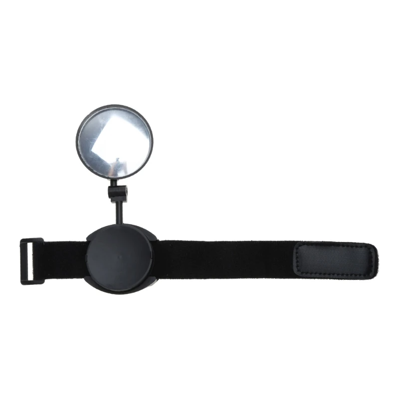 

360 Degree Adjustable Bike Rearview Mirror Wristband Rear View Mirror Arm Wear Collapsible Handlebar Safety Bike Mirror X5QF