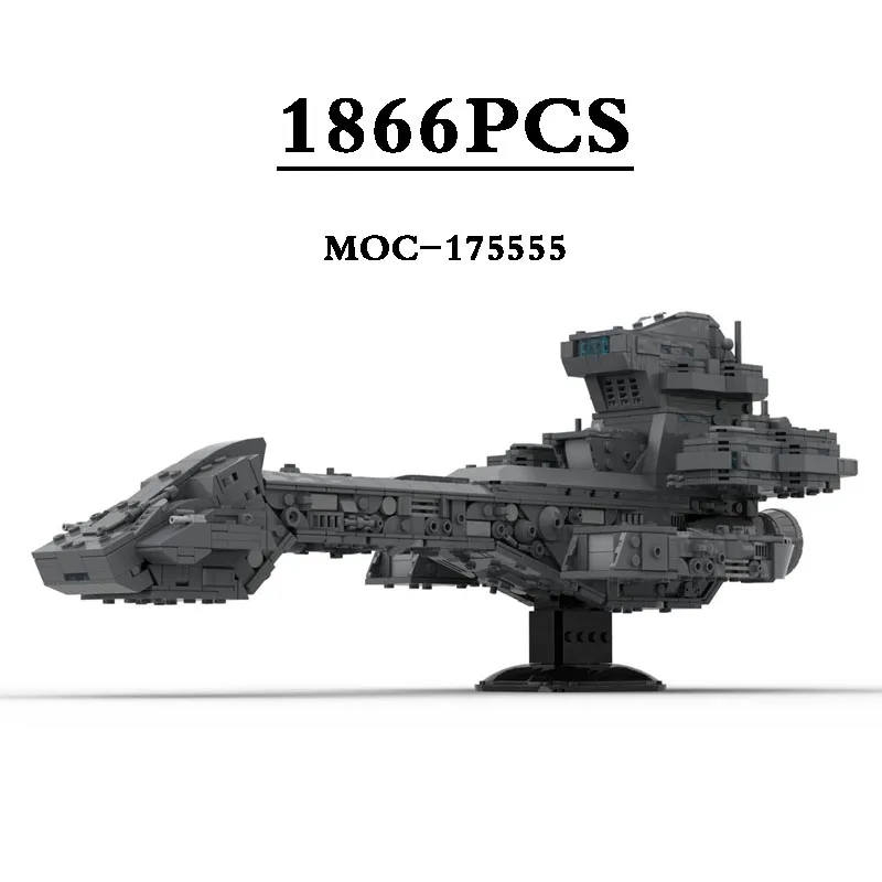 Cinematic Spaceship Equipment MOC-175555 Spaceship Building Block Toy Model Assembly Toy 1866PCS Kids Birthday Gift