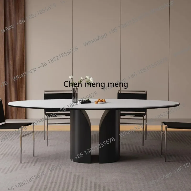 

Conference Center Dining Table Salon Console Coffee Side Dining Table Chairs Nordic Modern Designer Mesa Commercial Furniture