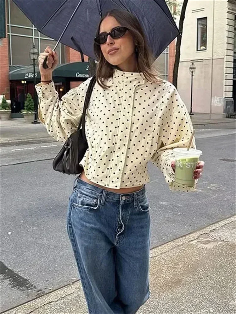 

Tossy Autumn Fashion Contrast Jackets Coat Women Patchwork Lapel Commute High Waist Streetwear Female Cropped Jackets Outwear