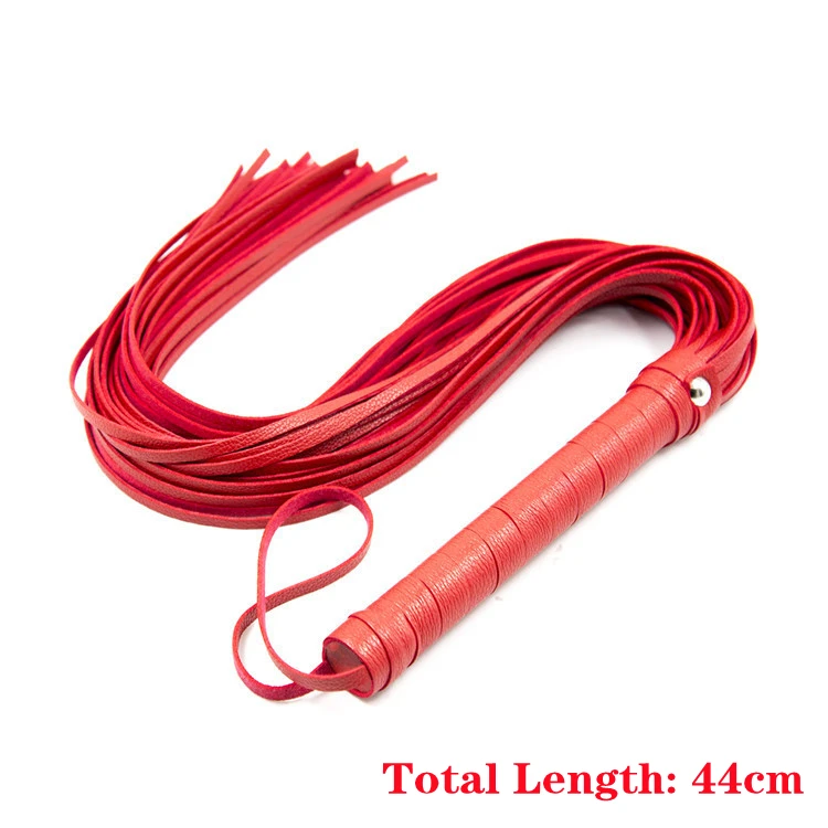 High Quality Faux Leather Pimp Whip flirting PU whip Racing Riding Crop Party Flogger Queen Black Horse Riding Whip Bondage Whip