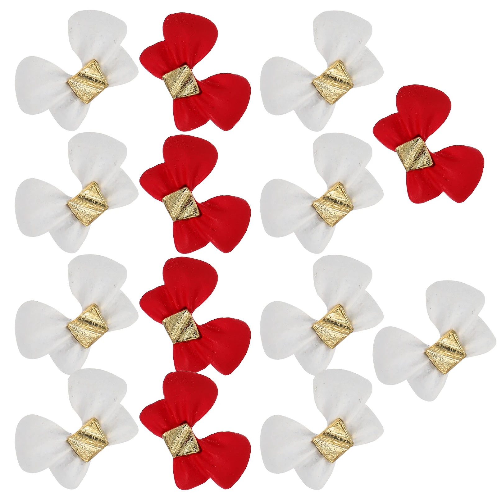 

10pcs Resin Nail Studs Bowknot Durable Decorations for Cellphone Case Glasses DIY Manicure Charms Body Art High Quality Long
