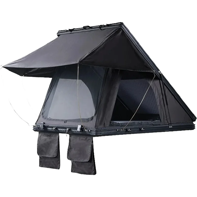 High Quality New Lift-Up Triangular Folding Quick Automatic Opening Camouflage Single Bedroom Roof Top Tent For Summer Car Campi
