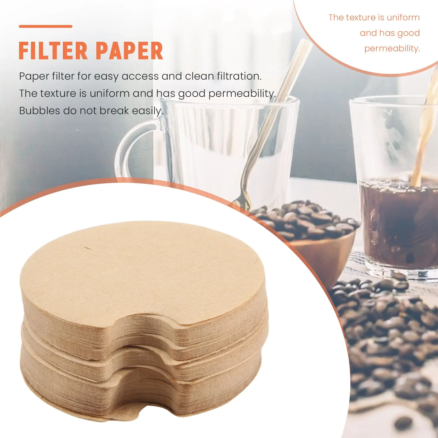 Filtro de papel descartável para cápsula de café reutilizável protege do bloco, mantenha a cápsula para limpeza