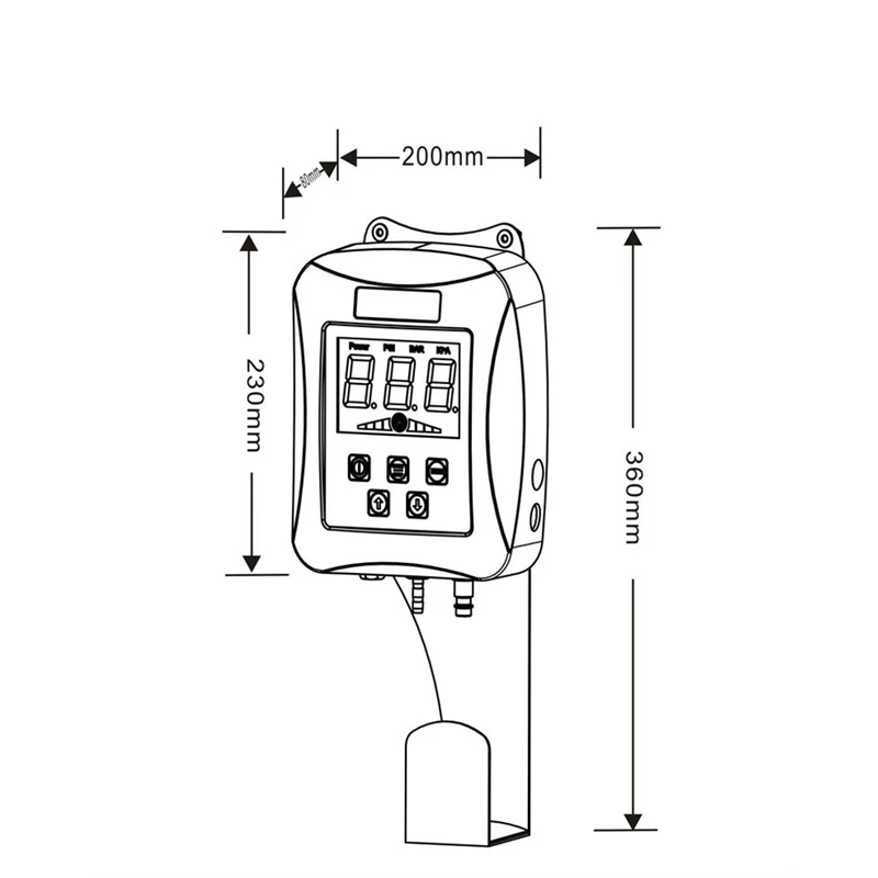 High Precision Measuring Automatic LED Tire Inflator Car Tire Repairing Ancillary Equipment Efficient Portable Inflating Machine