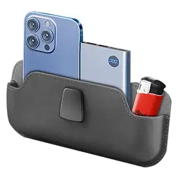 Multifunctional pu leather Auto Eyeglasses Organizer Box Adhesive car instrument panel installation for Keys, Phones, Earphones