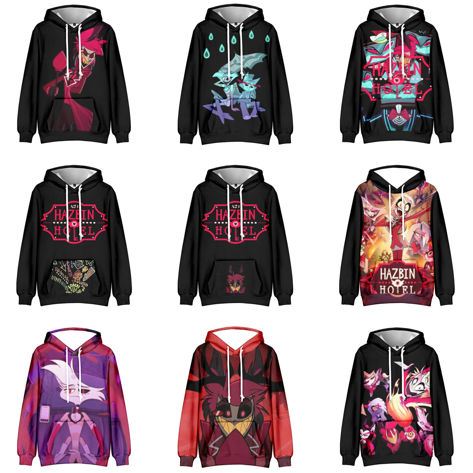 Anime Ala stor Cosplay Schale Hoodies Kostüm Sweatshirt Mantel Männer Frauen Top Halloween Karneval Dämon Anzug