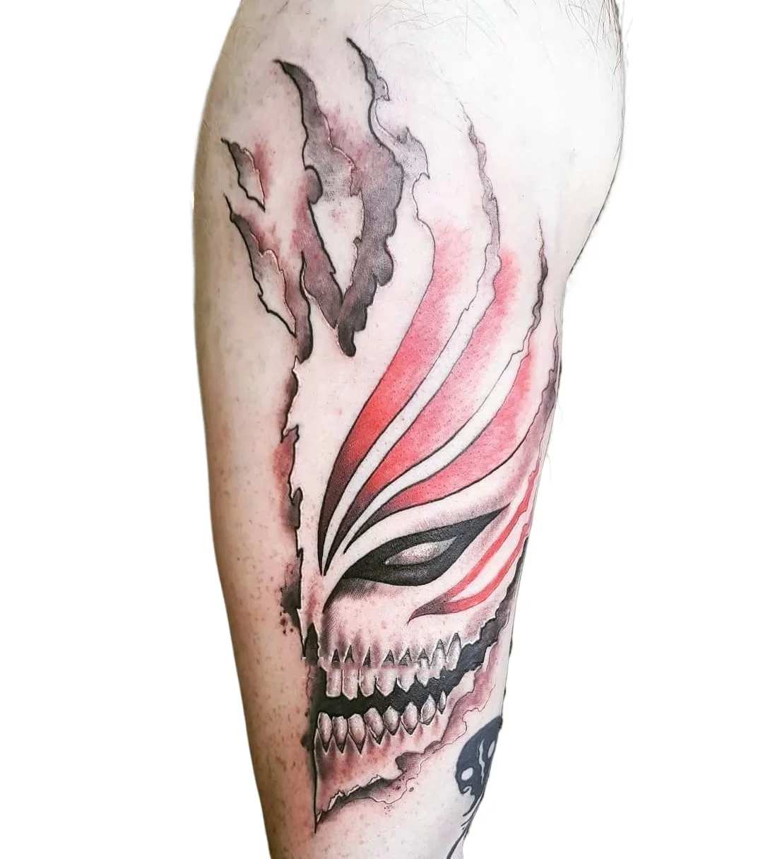 Anime lixívia tatuagens temporárias dos desenhos animados máscara vermelha à prova dwaterproof água falso tatuagem adesivos braço perna pescoço dos desenhos animados tatoo corpo adesivo