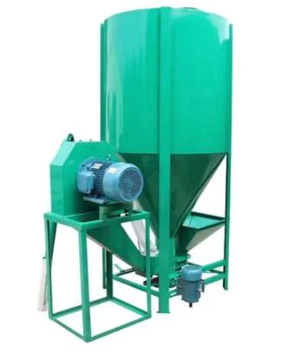 1000 kg /h vertical grain feed processing mixer and crusher machine for pig poultry farming