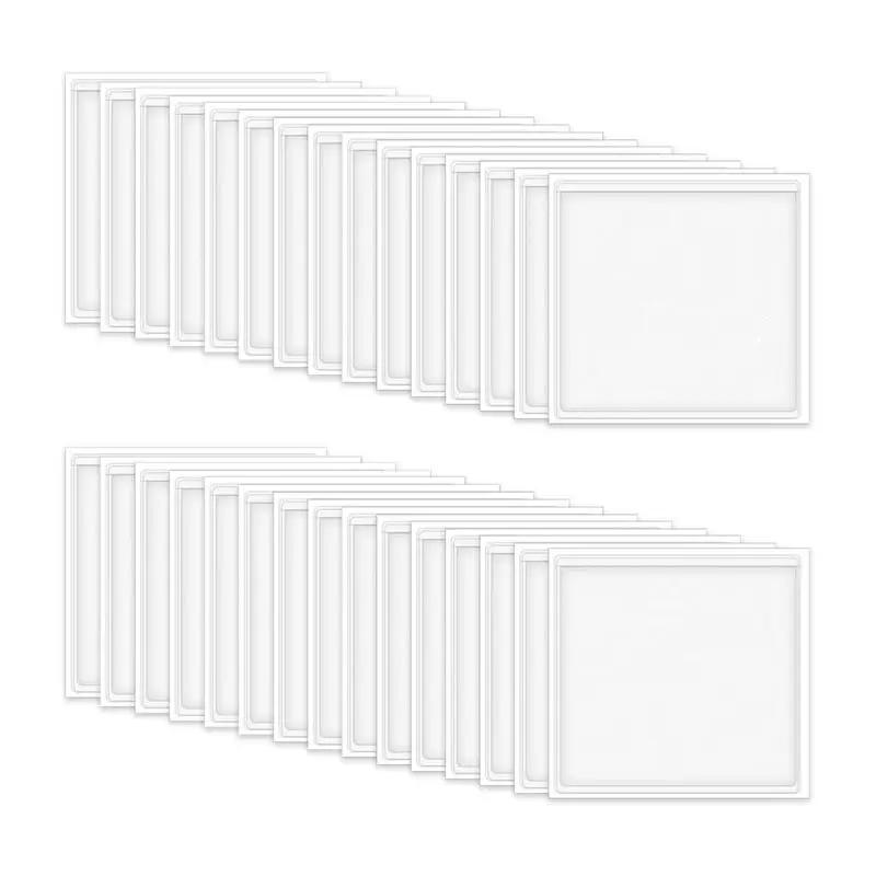 AC57-60Pcs Self Adhesive Label Holder, Clear Label Pockets Index Card Pockets Card Holder Shelf Label Holder For Organizing