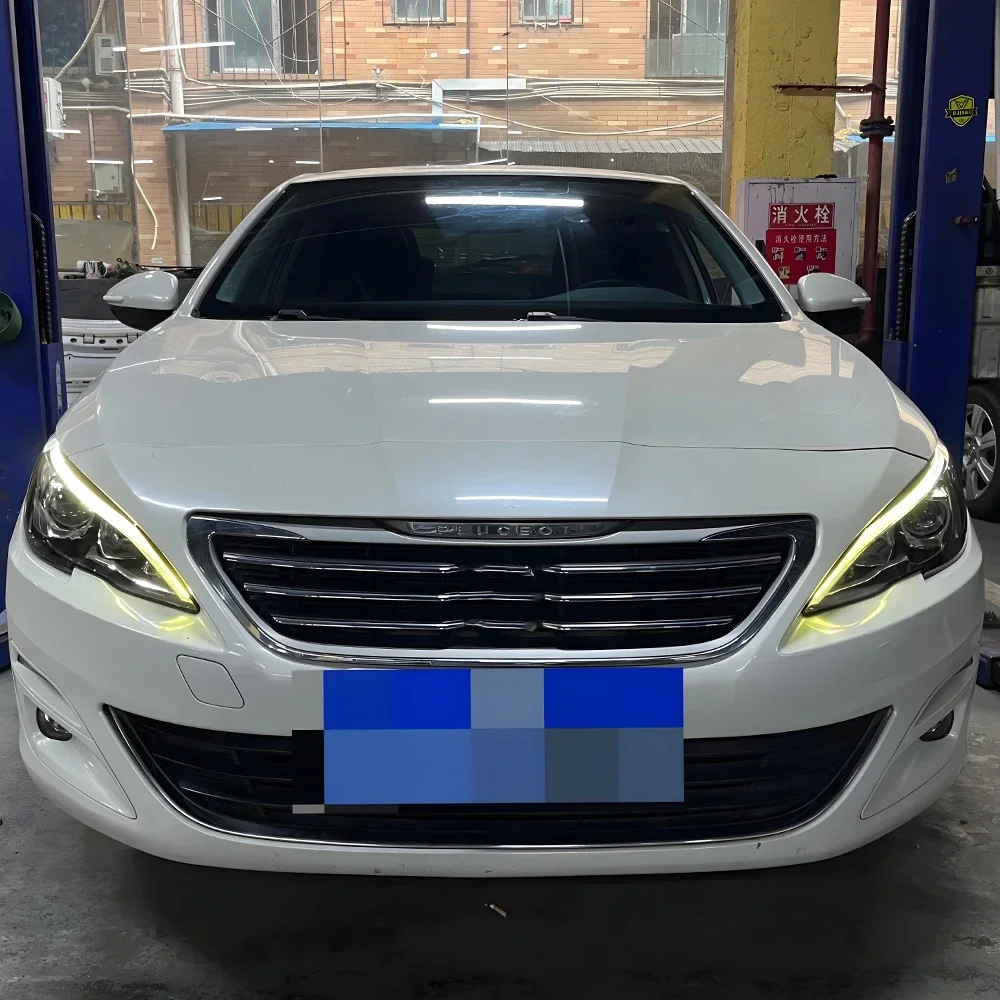 

Car Front Lamp for Peugeot 408 308 308S 2014-2019 Auto LED Headlights Assembly Upgrade High Configure Projector Lens Accessories