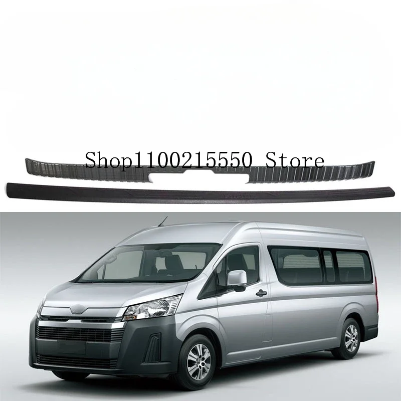 For Toyota HiAce Sixth generation (H300) 2019-2022 plastic rear bumper protection window sill outside trunks decorative plate