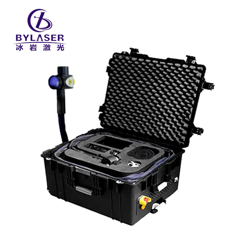 2024 BYLASER High quality Suitcase style mini 200W JTP pulsed portable hand-held cleaner  Cleaning Machine