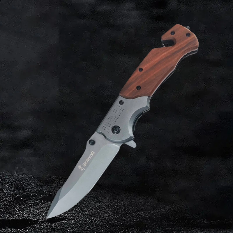 Outdoor convenient carrying pocket folding knife high hardness steel outdoor camping self-defense military tactical knife huntin