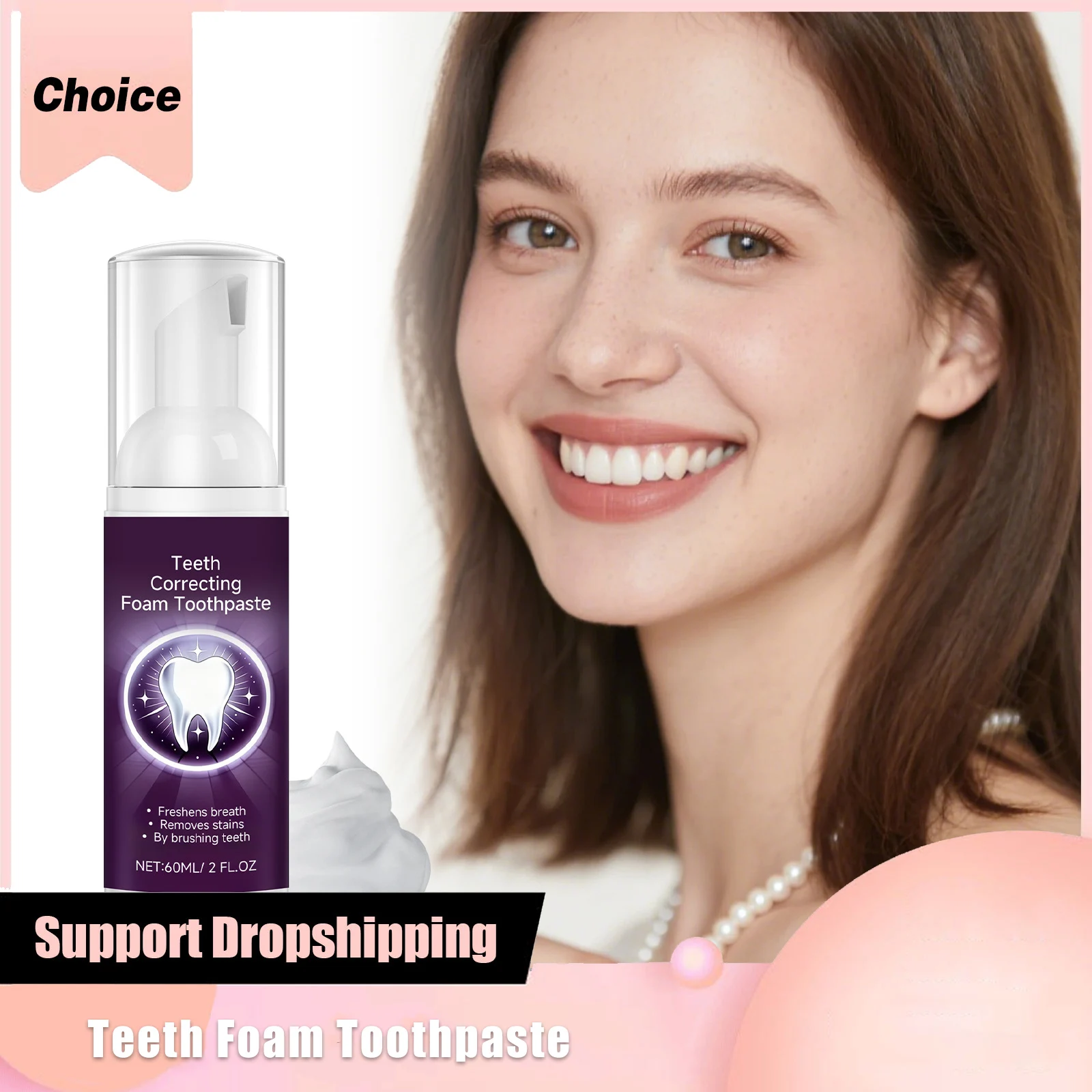 

Teeth Foam Toothpaste Deeply Cleaning Prevents Tooth Decay Protect Gums Removing Yellow Stains Refresh Breath Mousse Toothpastes