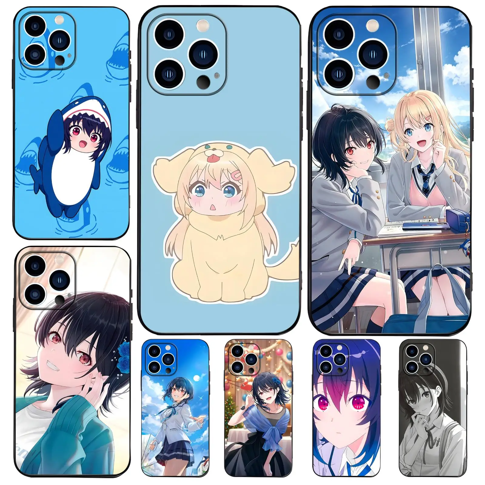 Coque Souple Noire pour iPhone 17, 16, 16e, 15, 14, 13, 12 Plus, Mini, Pro, Max – J'ai fait la connaissance de la deuxième fille la plus jolie de ma classe