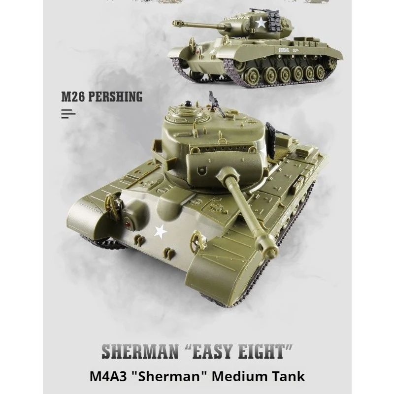 1:30 RC Tank with Realistic Sound Rotating Turret,Infrared Battle Parent-Child Interaction,model tank robot chassis kids toys