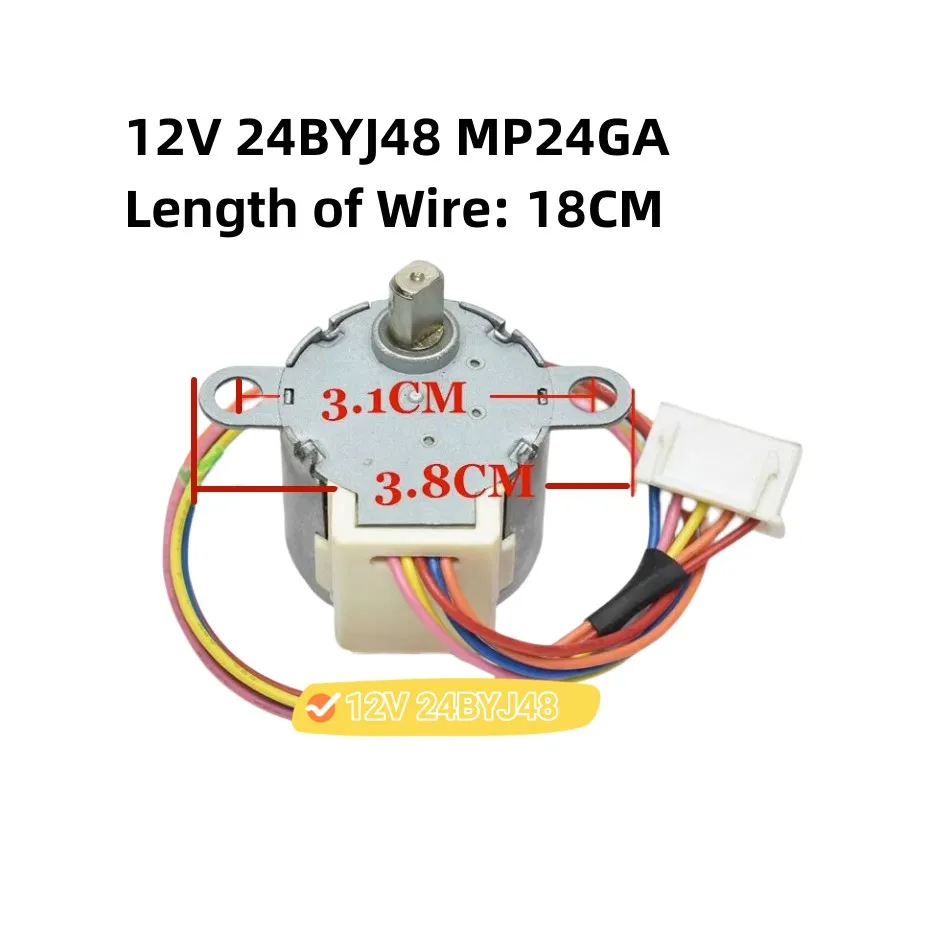 12V 24BYJ48 MP24GA/MP24GA45  Synchronous Motor For Midea Meibo Air Conditioner Hanger Swing Leaf Sweeper Wind Guide Motor