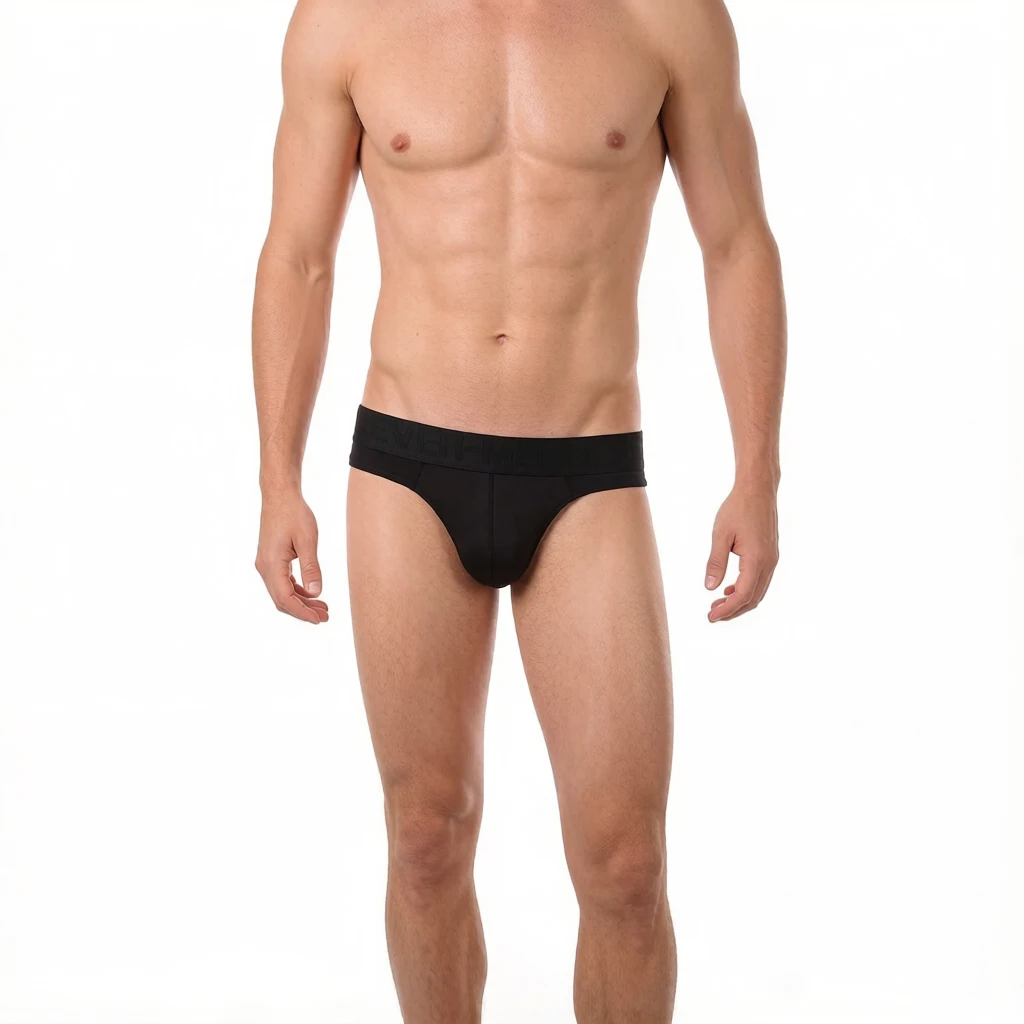 Men's Lingerie Ice Silk Sexy Thong See Through Breathable Underwear Thongs Ultra-thin Elastic Wide Waistband Underwear G-Strings