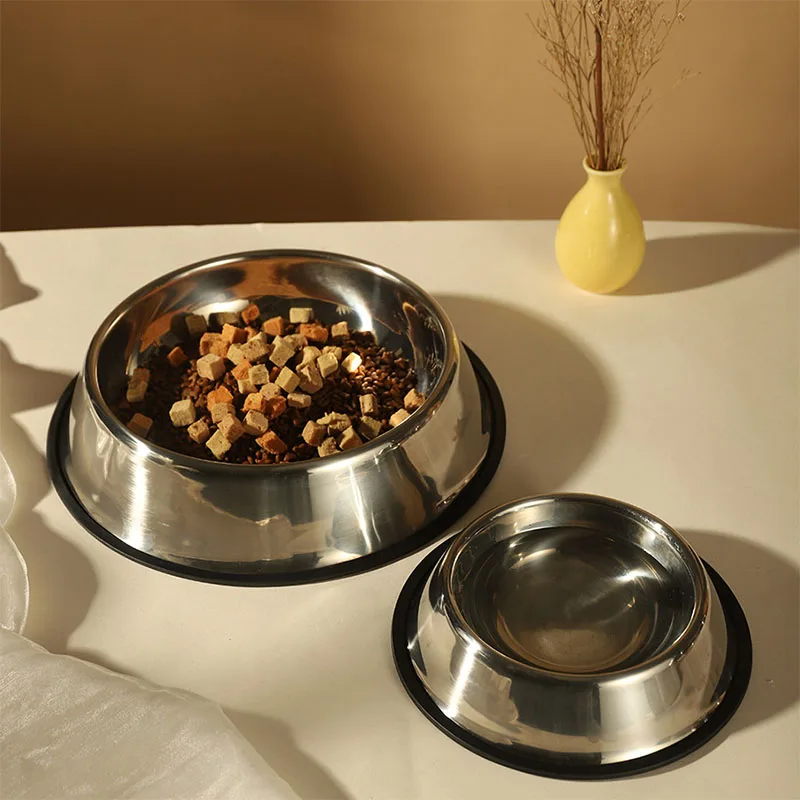 

PARKER Stainless Steel Dog Bowl Stainless Steel Feeder Non-Slip Anti-Odor Easy to Clean Dog & Cat Bowls Multiple Sizes Available