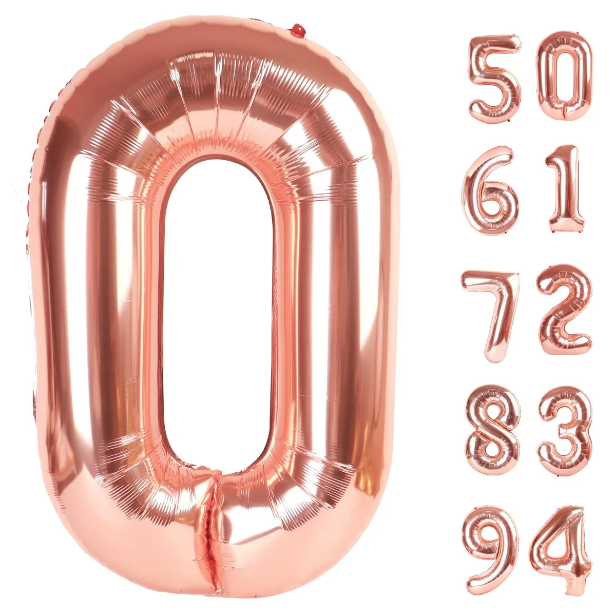 

16/32/40inch Rose Gold Alphabet Number Balloons Foil Mylar Party Wedding Birthday Graduation Anniversary Celebration Decoration