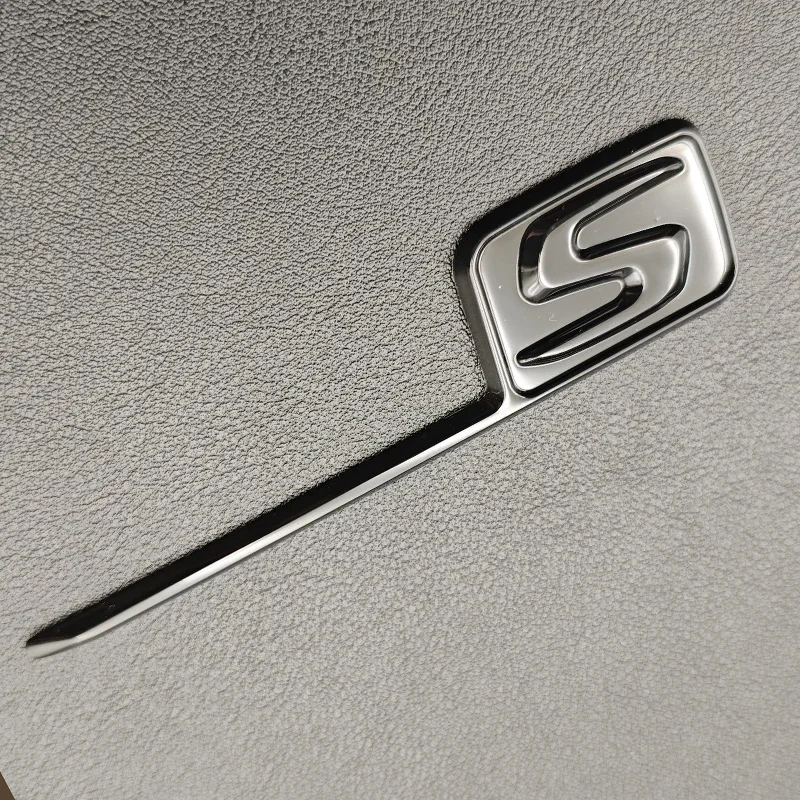 3D ABS Car Rear Trunk Decal Emblem S Logo Styling Badge Sticker For Mercedes Benz AMG W117 W205 X156 W176 CLA GLA A C E Class