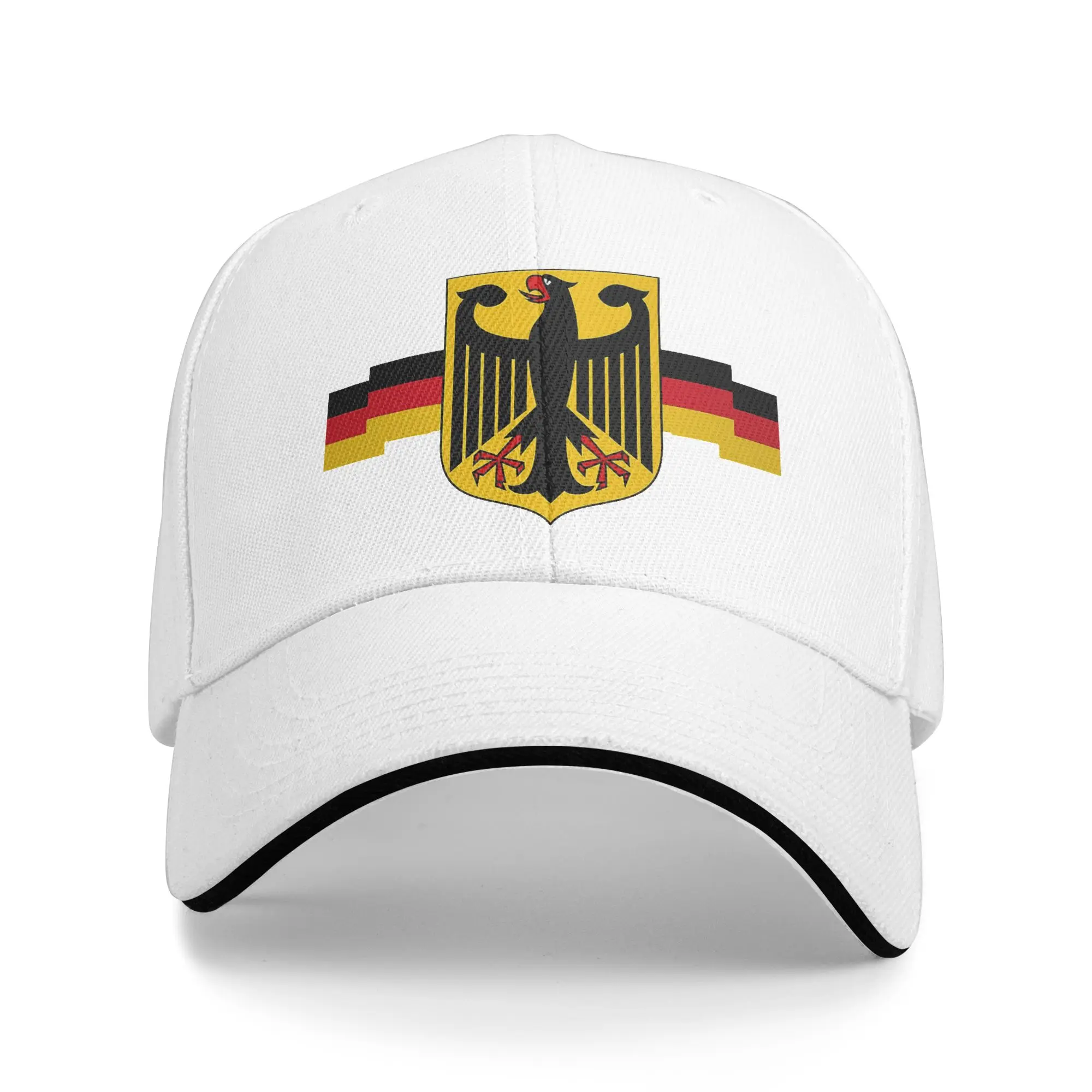 Personalized German Eagle On Shield Baseball Cap Outdoor Women Men's Adjustable Germany Flag Dad Hat Autumn