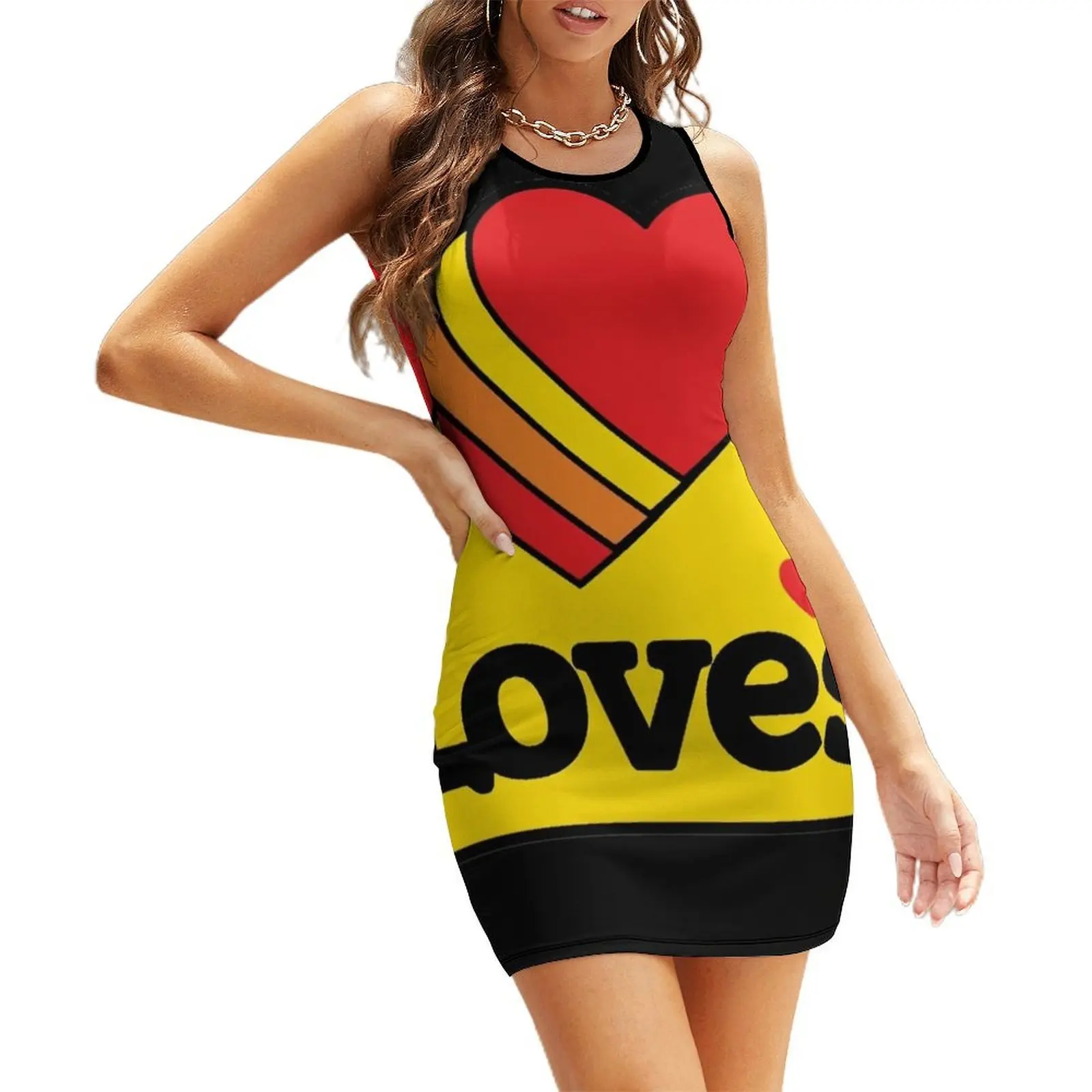 

Loves truck stop women Sleeveless Sundress women's fashion dresses clothes for women Dresses for wedding party Beachwear