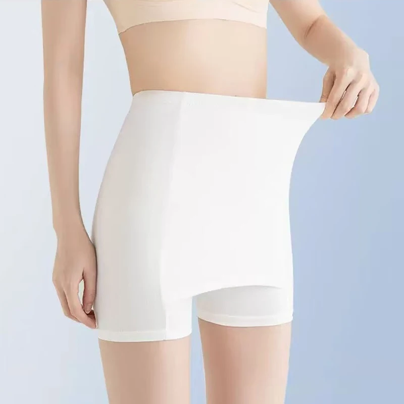2 In 1 Double Layer Safety Panties Safety Skirt Women Boxer High Waist Protective Shorts Under The Skirts Summer Dress Underwear