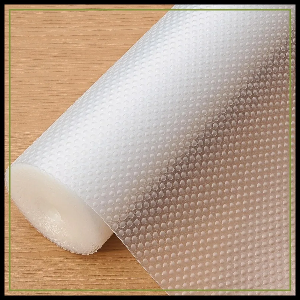 

Shelf Liners, 20in x 20ft Kitchen Drawer Mats, Non-Adhesive EVA Cupboard Protector, Cabinet Lining, Refrigerator Liner