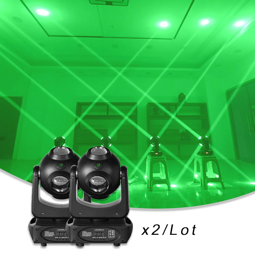 2PCS/Lot LED 4x25w RGBW RG Laser Moving Head Disco Party DMX512 Sound Control Strobe Rotate Dance Party Bar Club Stage Lighting