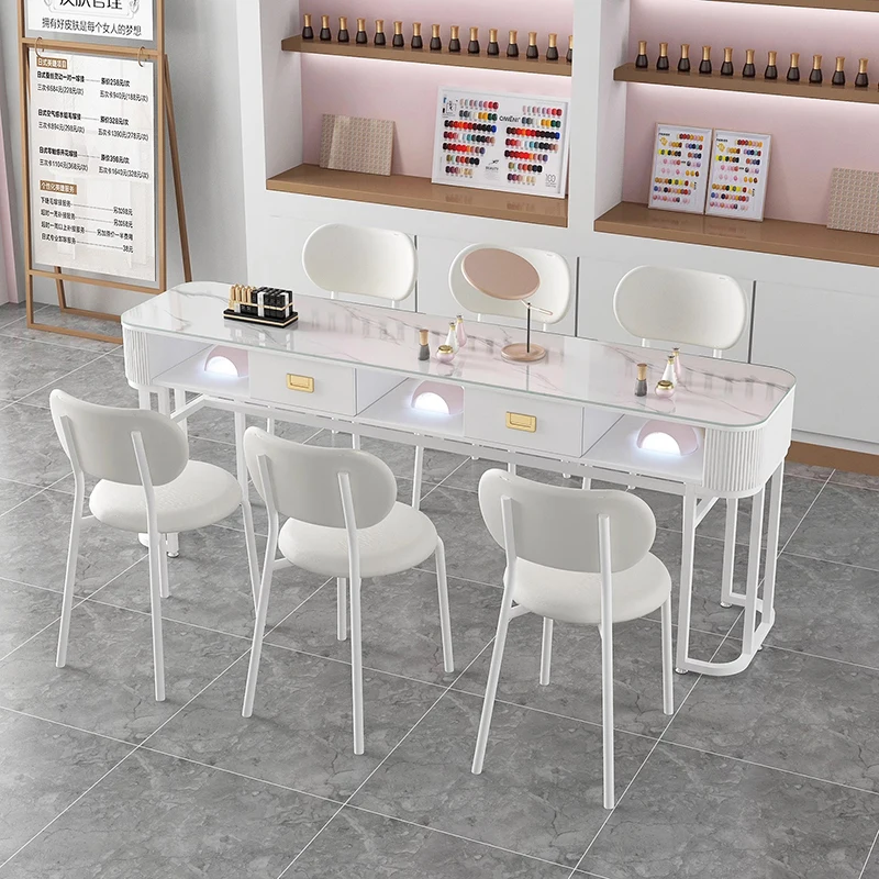 

Bright Beautiful Manicure Nail Table Elegant Subtle Italian Classic Manicure Nail Table Modern Aesthetic Mesa Salon Furniture
