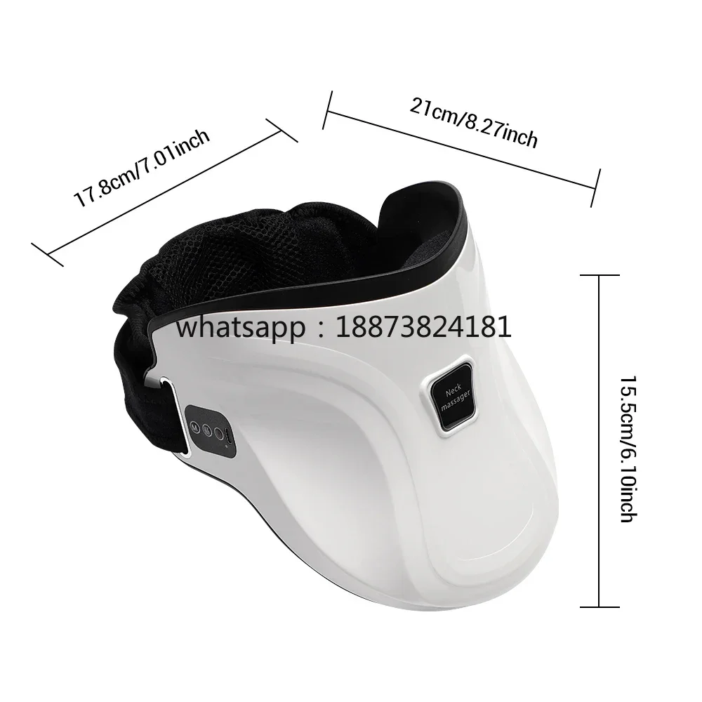Wireless Remote Control Cervical Spine Traction Electric Heating Vibration Airbag Neck  fast shipping