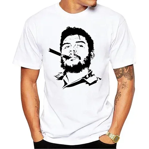 Short Sleeve Casual Tee Shirts Cool Design Tops 2024 Men New Fashion Che Guevara and Fidel Castro Printed 3D T-shirt