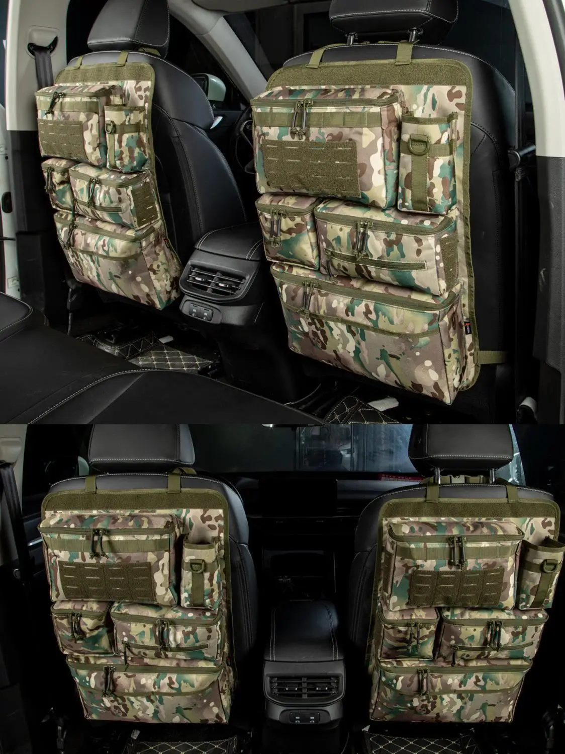 Oxford Taktische Aufbewahrungstasche für Auto-Rücksitz Multifunktionaler Gepäckorganizer Hängende Rücksitztasche für Outdoor – Detail 2