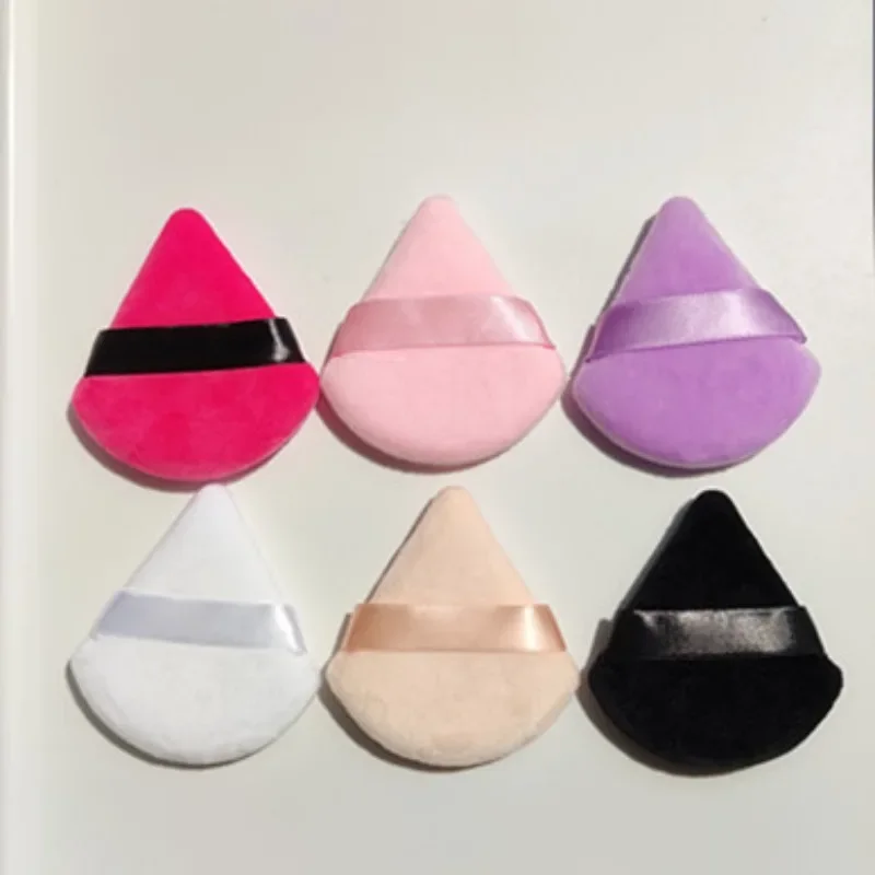 Colorful Triangle Makeup Puff Cosmetic Powder Pufff Makeup Sponge Puff Dry Use Women Smooth Beauty Washable Face Makeup Tool New