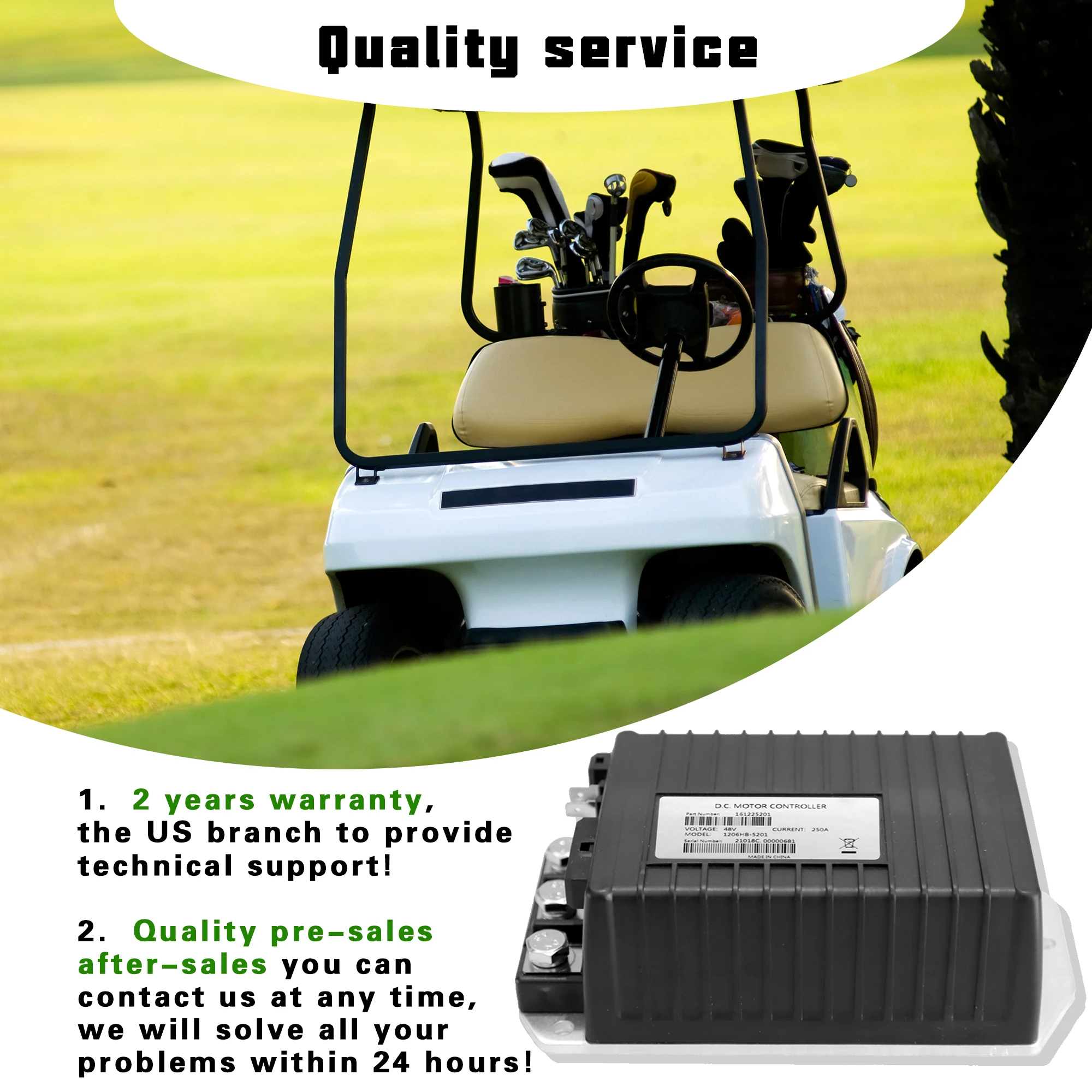 48 فولت 250A 1206HB-5201 وحدة تحكم محرك التيار المستمر ل كورتيس EZGO TXT MPT كوشمان ، ITS