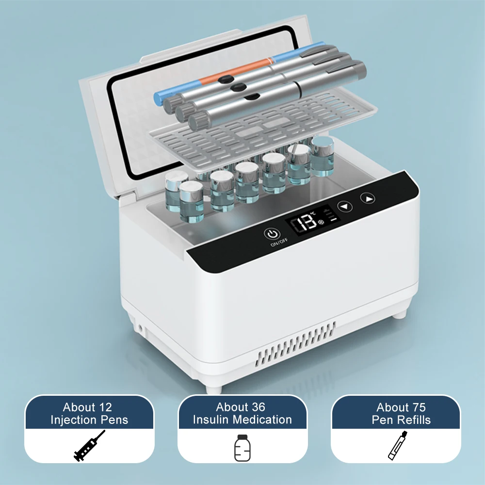 

Insulin Refrigerated Drug cooling Box Portable 220V 12V Constant Temperat Car Mini Fridge Car Household Travel Eefriger