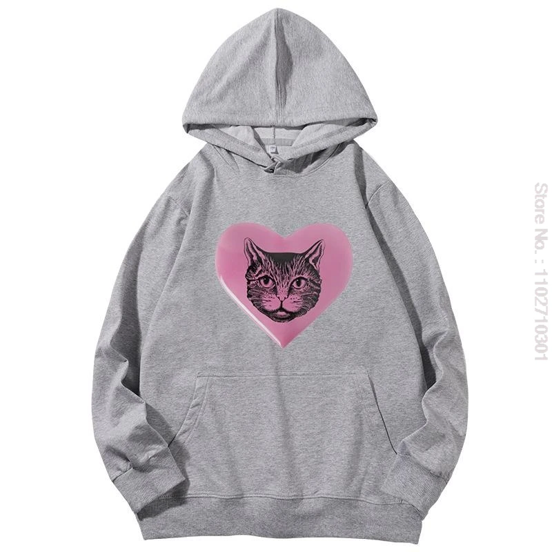 Pussy Lover Funny Cat Lover Unisex Classics Graphic Hooded Sweatshirts Fashion Sweatshirt Woman Essentials Hoodie Women Sweater