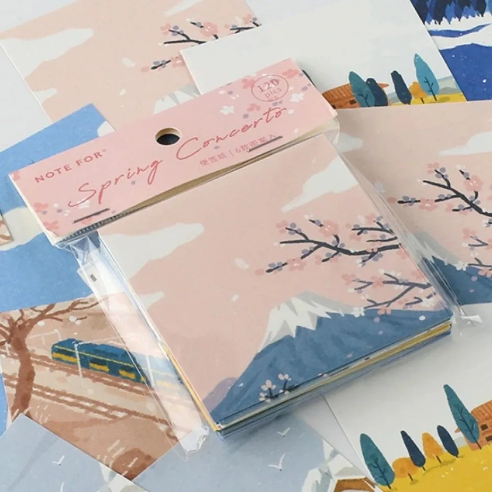 

Korean Paper Sticky Notes Small Scrapbooking Memo Pad Kawaii Notebooks Office Accessories